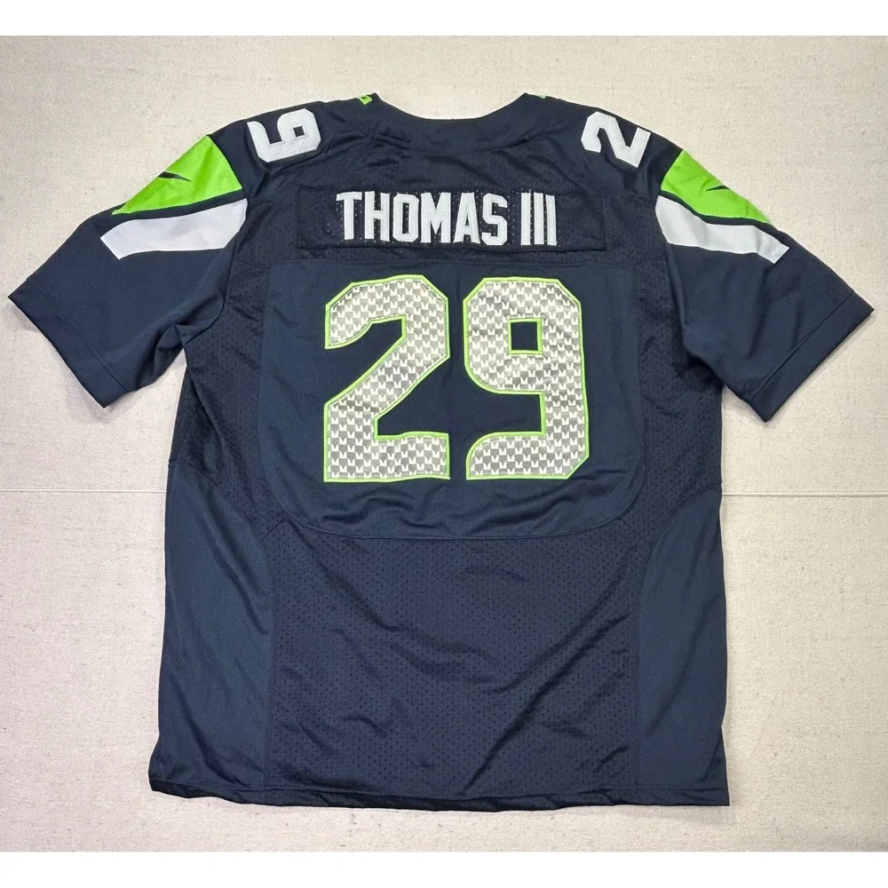 Nike Seattle Seahawks Earl Thomas III 29 On Field Jersey Mens‎ 48 Navy Blue NFL